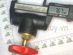 Van cửa PPR UV Vesbo D25 đen mở 100%