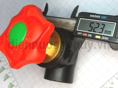Van cửa PPR UV Vesbo D32 đen mở 100%