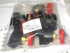 Van cửa PPR UV Vesbo D32 đen mở 100%