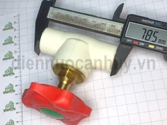 Van cửa PPR Vesbo D20 trắng