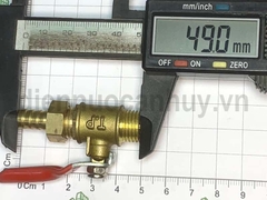 Van hơi tay gạt đỏ nhỏ 1/4inch (13mm)