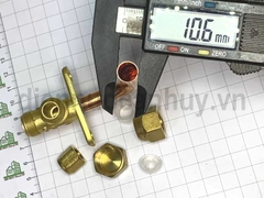 Van khóa cục nóng điều hòa phi 10