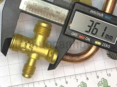 Van khóa cục nóng điều hòa phi 10
