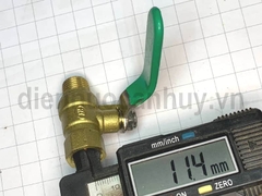 Van khóa hơi ren trong ngoài 13-13 tay xanh