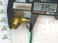 Van khóa hơi ren trong ngoài 13-13 tay xanh