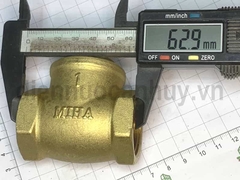 Van lá 1 chiều đồng MIHA PN16 ống DN25 ren 1 inch (32mm)