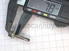 Vít bắn tôn Inox 410 Kingwe 5.5x25mm (2.5 cm) - Đầu lục giác M8 liền long đen chống rột