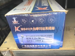 Vít bắn tôn Inox 410 Kingwe 5.5x38mm (4 phân) - Đầu lục giác liền long đen (Siêu cứng, chống rỉ)