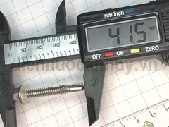 Vít bắn tôn Inox 410 Kingwe 5.5x38mm (4 phân) - Đầu lục giác liền long đen (Siêu cứng, chống rỉ)