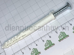 Vít lắp đặt cửa nhựa thông minh 8x80mm sắt mạ