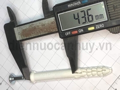 Vít lắp đặt cửa nhựa thông minh 8x80mm sắt mạ