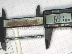 Vít lắp đặt cửa nhựa thông minh 8x80mm sắt mạ