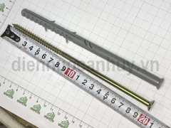 Vít nở đóng khung bao KB 10x200mm siêu dài - Tắc kê đóng lắp đặt cửa gỗ dày, cửa chống cháy