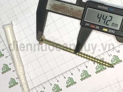 Vít lắp đặt cửa nhôm kính 10x100mm sắt mạ