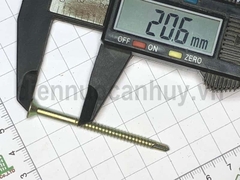 Vít ngói vít tự khoan vàng đầu bằng 6cm