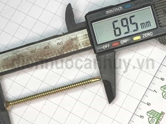 Vít ngói vít tự khoan vàng đầu bằng 7cm
