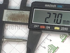 Vít tự khoan inox 201 đầu tròn 2.5 cm