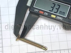 Vít tự khoan vàng ren mịn 4cm