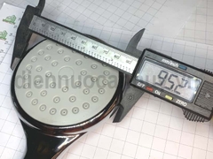 Vòi hoa sen cầm tay August Đường kính 9.5cm. Tay sen nhựa ABS mạ Crom sáng bóng, đầu phun nhựa chống tắc nghẽn