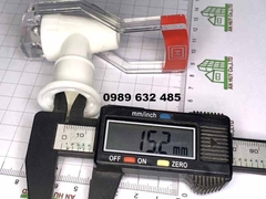 Vòi cây nước nóng lạnh ren trong mầu đỏ