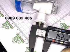 Vòi cây nước nóng lạnh ren Trong mầu Xanh