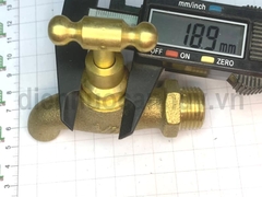 Vòi đồng đúc tay vặn PT ren 1/2 inch (20mm)