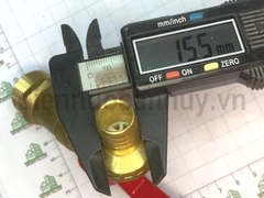 Vòi khóa nước đồng CP ren 3/4 inch (25mm) đầu nhỏ 3/4 inch (25mm)