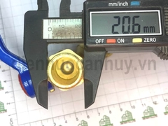 Vòi khóa nước đồng Minh Hòa MIHA-XK ren 1/2 inch (20mm) đầu 3/4 inch (25mm)