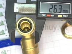 Vòi khóa nước đồng Minh Hòa MIHA-XK ren 1/2 inch (20mm) đầu 3/4 inch (25mm)