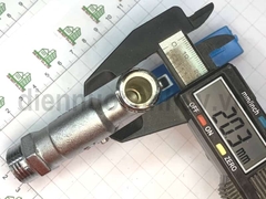 Vòi khóa nước Minh Hòa Dailing sắt mạ ren 1/2 inch (20mm) đầu 1/2 inch (20mm)
