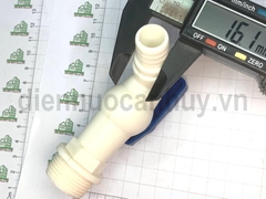 Vòi khóa nước nhựa trắng Minh Hòa 3/4 inch (25mm)
