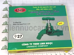 Vòi khóa nước nhựa xanh LGN 3/4 inch (25mm)