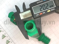 Vòi khóa nước nhựa xanh LGN DN15 1/2 inch (20mm)