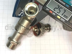 Vòi khóa nước Sanwa ren 1/2 inch (20mm) đầu dài nối nhanh 3/4 inch (25mm)