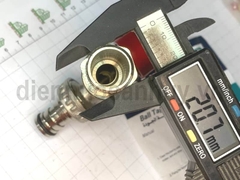 Vòi khóa nước Sanwa ren 1/2 inch (20mm) đầu dài nối nhanh 3/4 inch (25mm)