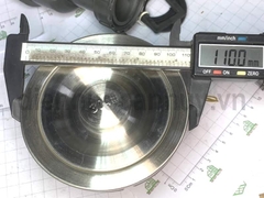 Xi phông chậu rửa bát 2 hố 1 chống tràn lỗ chậu 90 ống nhỏ 2 đầu ren 34mm inox