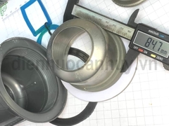 Xi phông chậu rửa bát 2 hố 1 chống tràn lỗ chậu 90 ống to đúc liền 55mm
