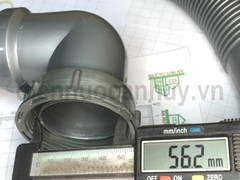 Xi phông chậu rửa bát 2 hố 1 chống tràn lỗ chậu 90 ống to đúc liền 55mm