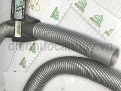 Xi phông chậu rửa bát 2 hố 1 chống tràn lỗ chậu 90 ống nhỏ 2 đầu ren 34mm inox