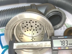 Xi phông chậu rửa bát 2 hố 1 chống tràn lỗ chậu 90 ống to đúc liền 55mm