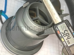Xi phông chậu rửa bát 2 hố 1 chống tràn lỗ chậu 90 ống to đúc liền 55mm