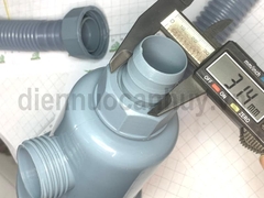 Xi phông chậu rửa bát 2 hố 1 chống tràn lỗ chậu 90 ống nhỏ 34mm rẻ