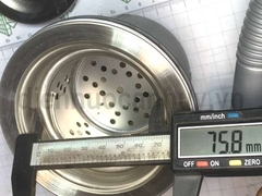 Xi phông chậu rửa bát 2 hố 2 chống tràn lỗ chậu 90 ống to đúc liền 51mm