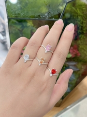 Nhẫn nữ bạc ta size nhẫn theo yêu cầu bảo hành vĩnh viễn (TH55HB)