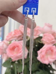 Hoa Tai Khuyên Tai Nữ Bạc 925 Dáng dài BẠC HIỂU MINH HTTH002