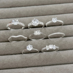 Nhẫn nữ bạc size nhẫn theo yêu cầu bảo hành vĩnh viễn BẠC HIỂU MINH NU