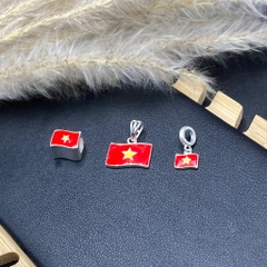 Charm lá cờ Việt Nam Bạc 925 Bạc Hiểu Minh DMD564 LTU