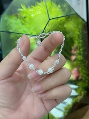 Lắc tay nữ bạc ta kiểu bi nhẹ nhàng đơn giản nữ tính BẠC HIỂU MINH LTUTH55HB