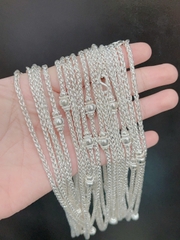 Dây chuyền trẻ em bạc ta nguyên chất S99 tốt cho sức khỏe của bé DTE