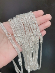 Dây chuyền trẻ em bạc ta nguyên chất S99 tốt cho sức khỏe của bé DTE